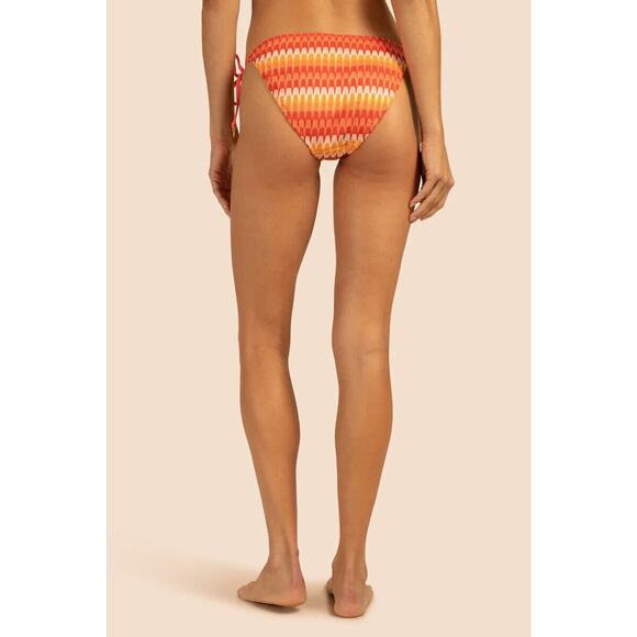 NEW Trina Turk Sunray Chrocet Bikini Swimsuit Bandeau Top Tie Bottoms Size 12 - Picture 6 of 10